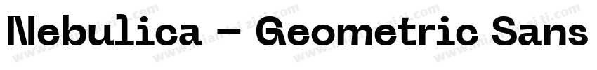 Nebulica – Geometric Sans Font字体转换
